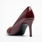 Valencia Signature Pointed Pumps - Maroon - view 5