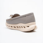 Perforated Posh - Grey Loafers - view 5