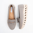 Perforated Posh - Grey Loafers - view 4