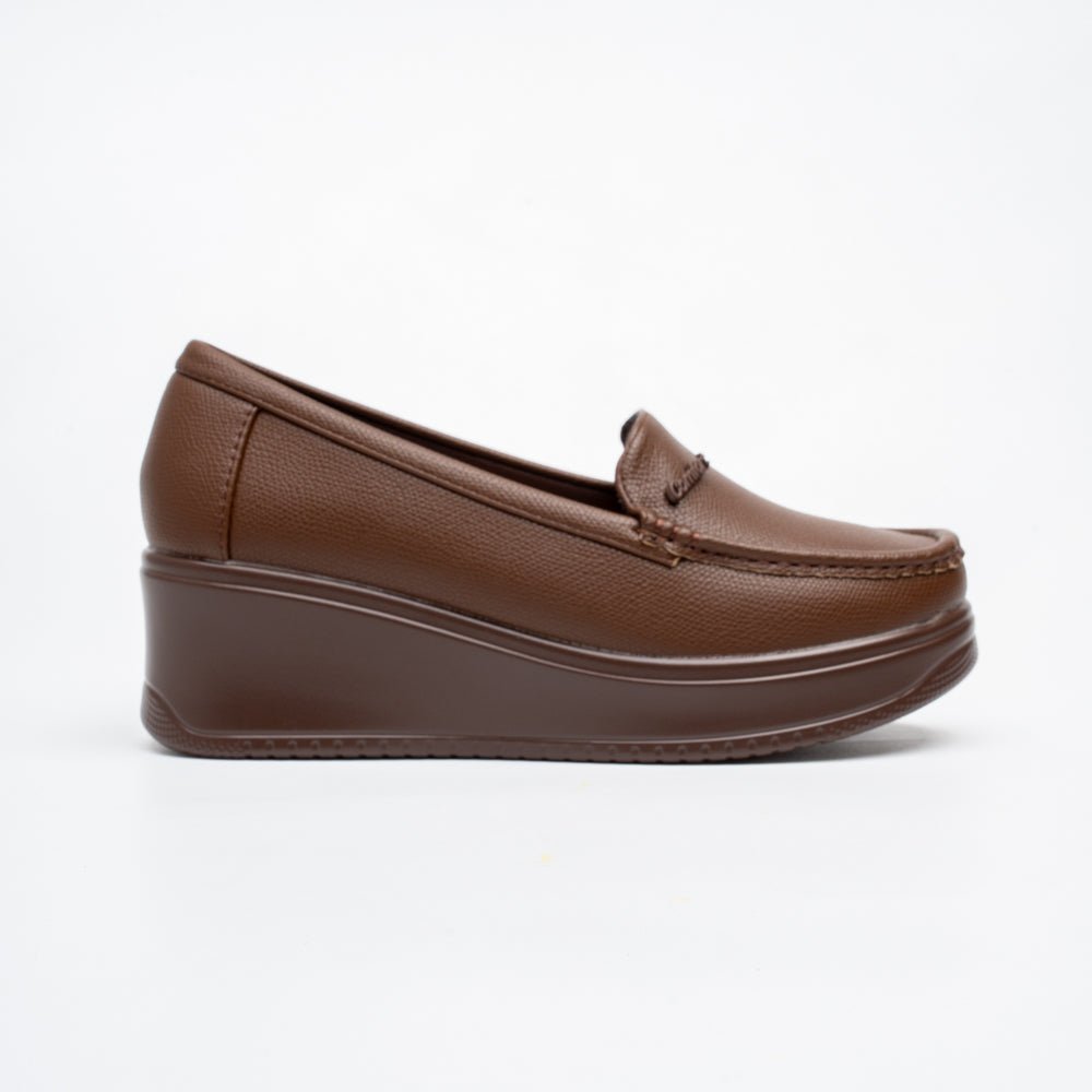 Velaro Comfort Platform Loafers - Brown