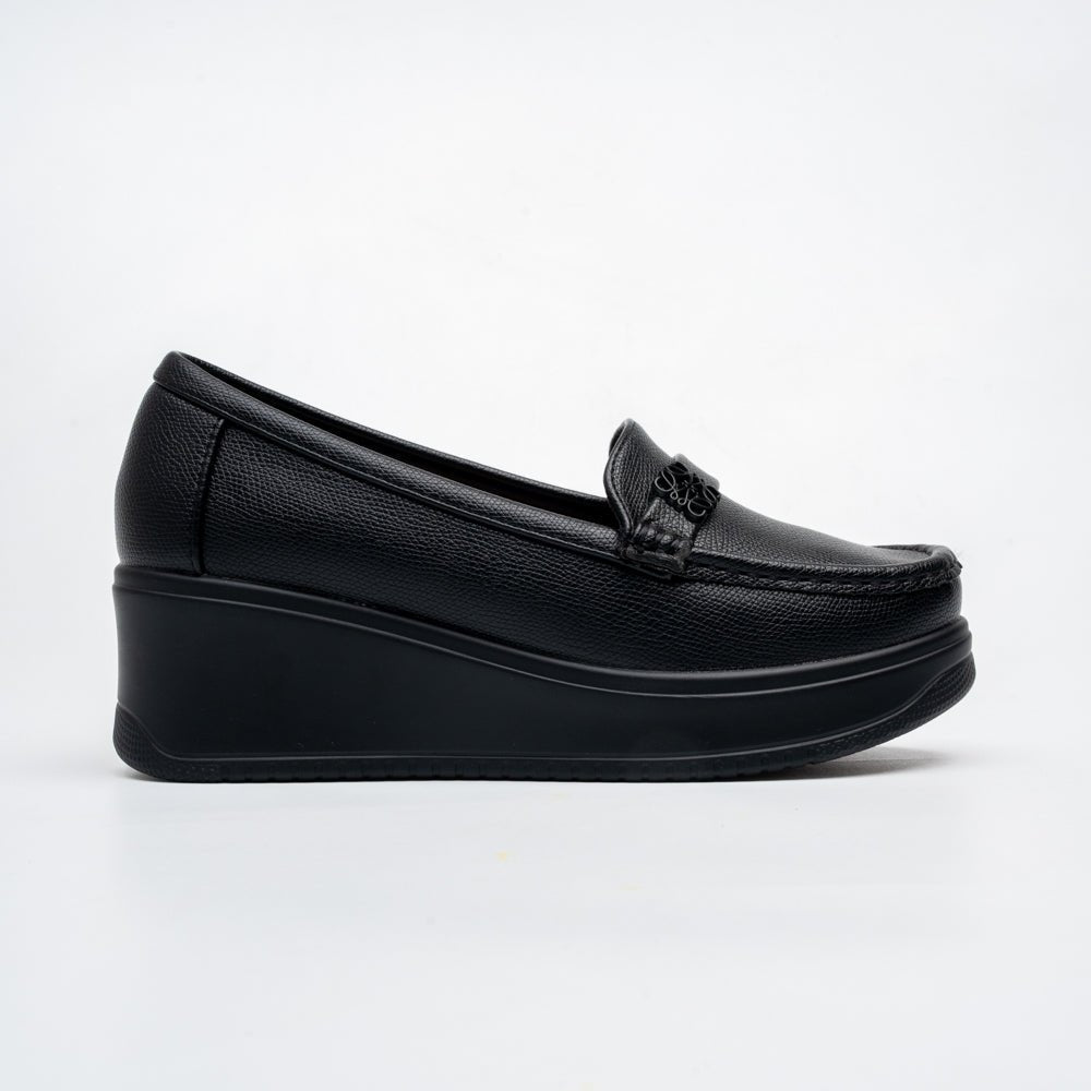 Arvello Comfort Platform Loafers - Black