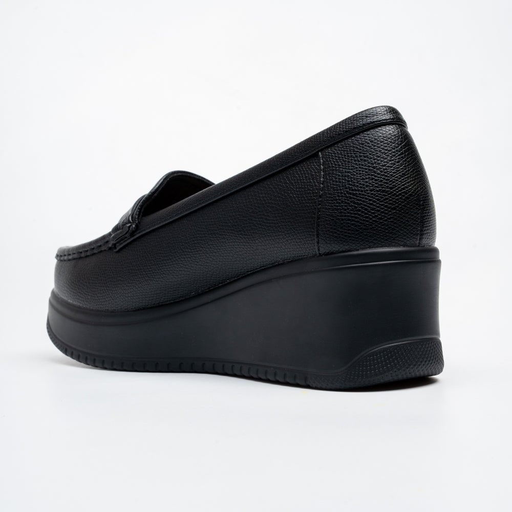 Arvello Comfort Platform Loafers - Black - view 5