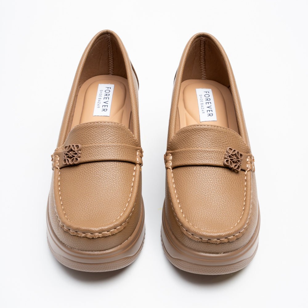 Arvello Comfort Platform Loafers - Khaki - view 3