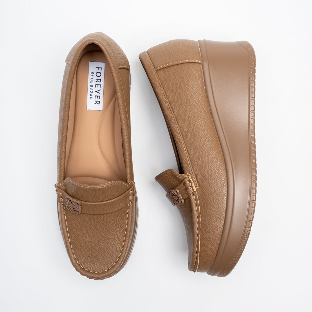 Arvello Comfort Platform Loafers - Khaki - view 4