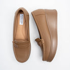 Arvello Comfort Platform Loafers - Khaki - view 4
