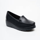 Orlana Comfort Wedge Loafers - Black - view 2