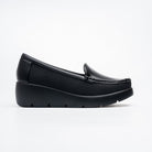 Orlana Comfort Wedge Loafers - Black