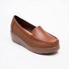 Orlana Comfort Wedge Loafers - Brown - view 2