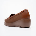 Orlana Comfort Wedge Loafers - Brown - view 5