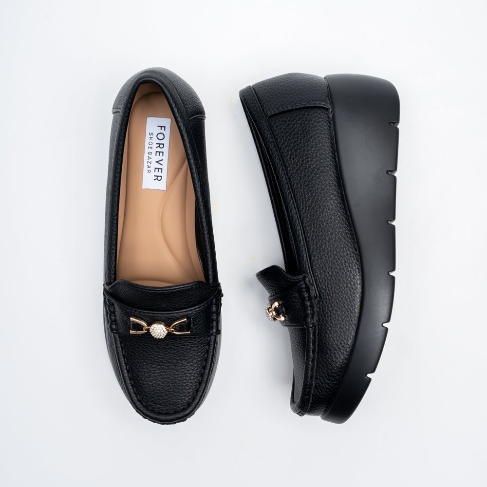 Arden Luxe Chain Loafers - Black - view 4