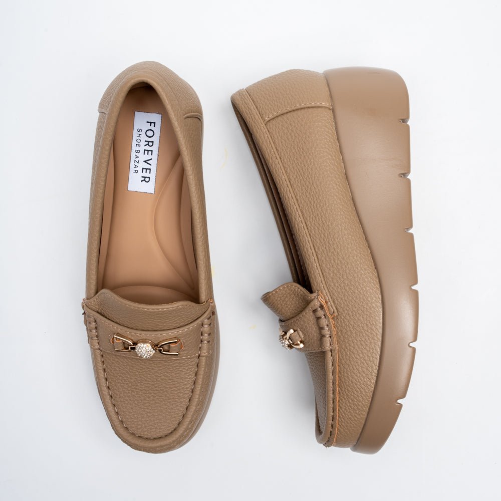 Arden Luxe Chain Loafers - Khaki - view 4