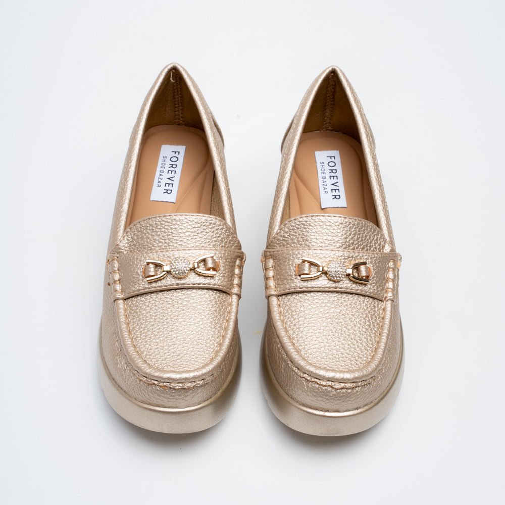 Arden Luxe Chain Loafers - Gold - view 3
