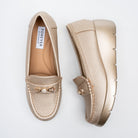 Arden Luxe Chain Loafers - Gold - view 4