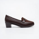 Montara Horsebit Loafer Heels - Coffee