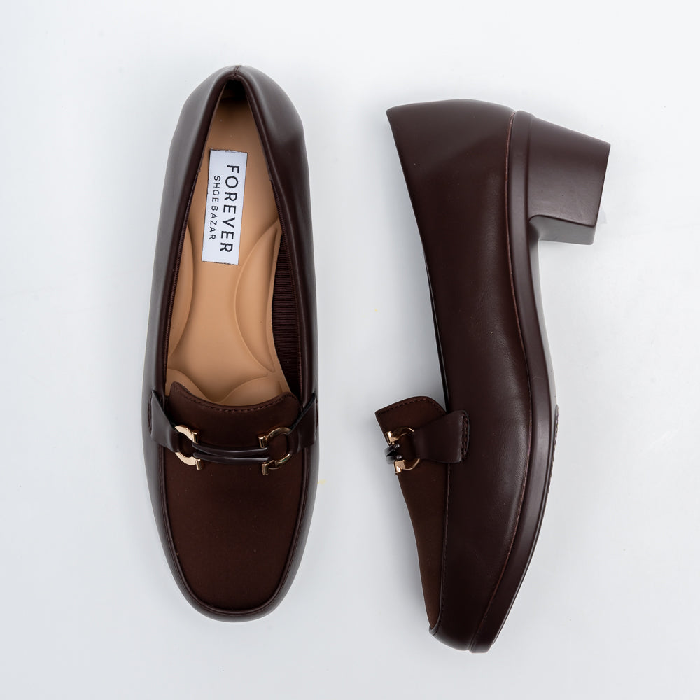 Montara Horsebit Loafer Heels - Coffee - view 4