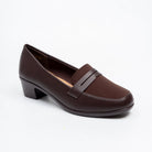 Torvina Office Penny Loafer Heels - Coffee - view 2