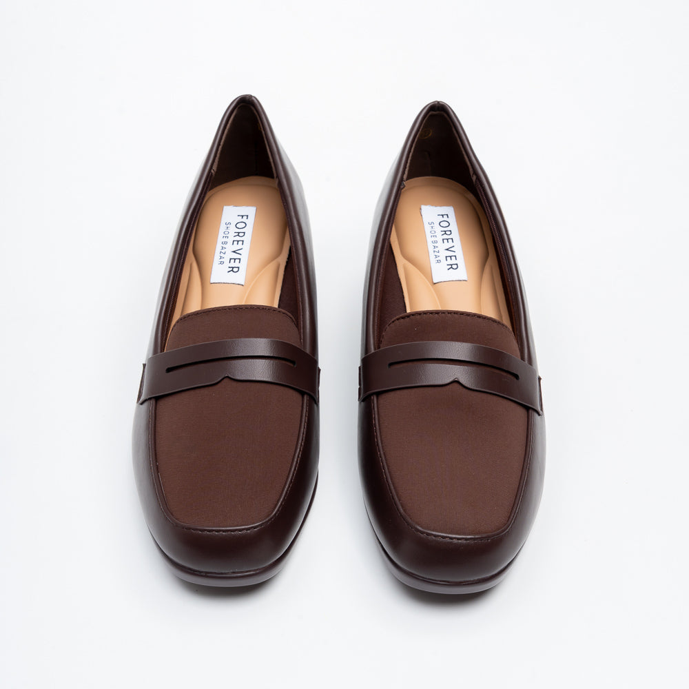 Torvina Office Penny Loafer Heels - Coffee - view 3