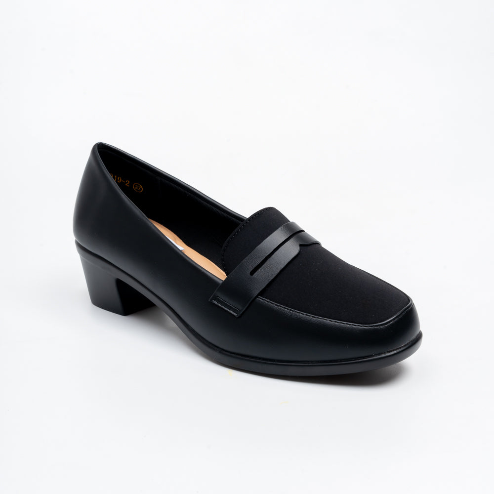 Torvina Office Penny Loafer Heels - Black - view 2