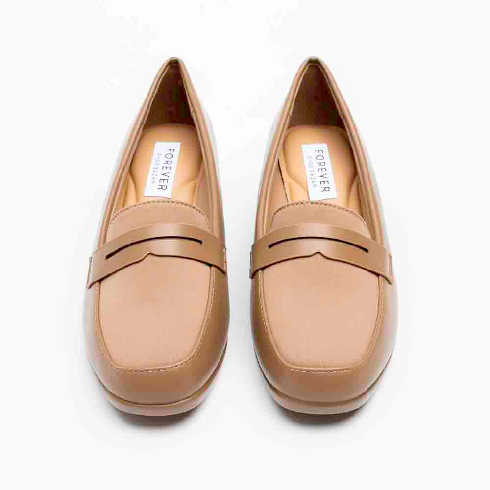 Torvina Office Penny Loafer Heels - Khaki - view 3