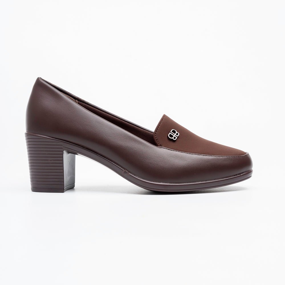 Orvella Classic Office Pumps - Coffee