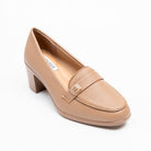 Cavina Strap Loafer Heels - Khaki - view 2