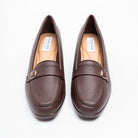 Cavina Strap Loafer Heels - Coffee - view 3
