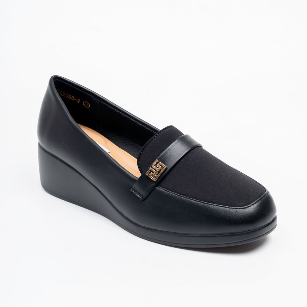 Arlena Comfort Wedge Loafers - Black - view 2
