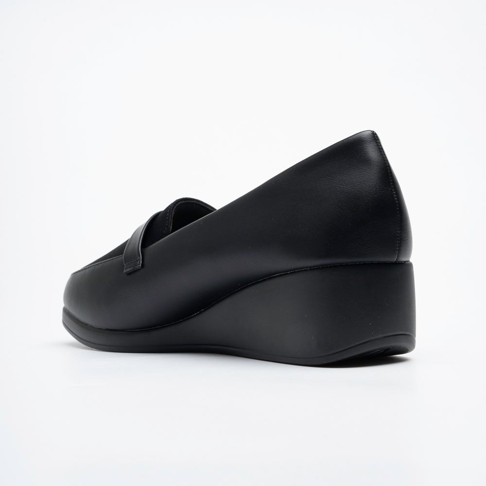 Arlena Comfort Wedge Loafers - Black - view 5