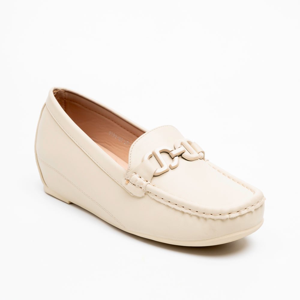 Elvora Chain Comfort Loafers - Beige - view 2