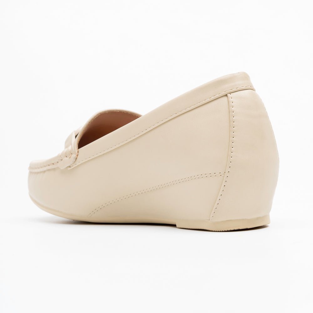 Elvora Chain Comfort Loafers - Beige - view 5