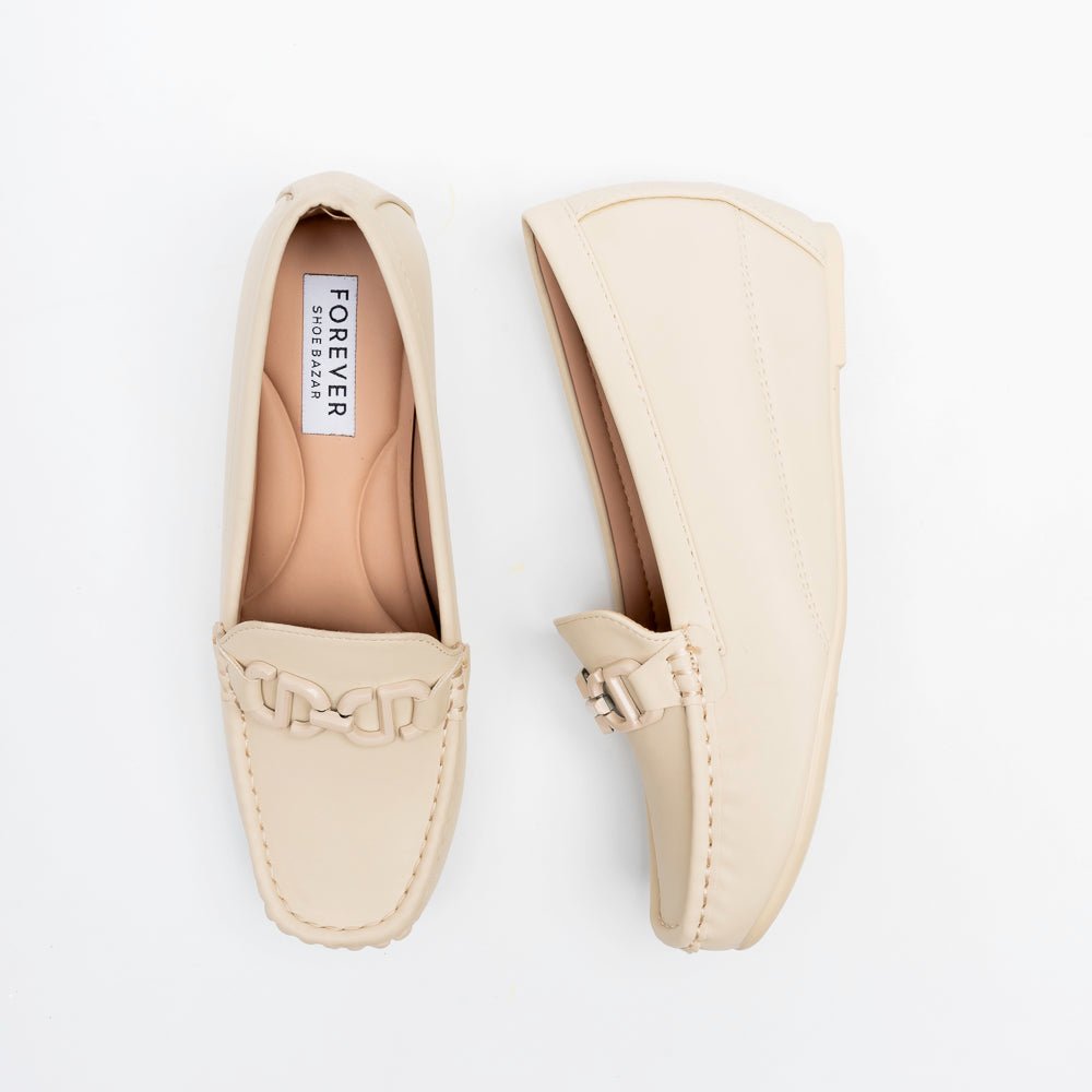 Elvora Chain Comfort Loafers - Beige - view 4