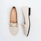 Bellagio Croc Bit Loafers - Beige - view 5