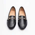Bellagio Croc Bit Loafers - Black - view 4