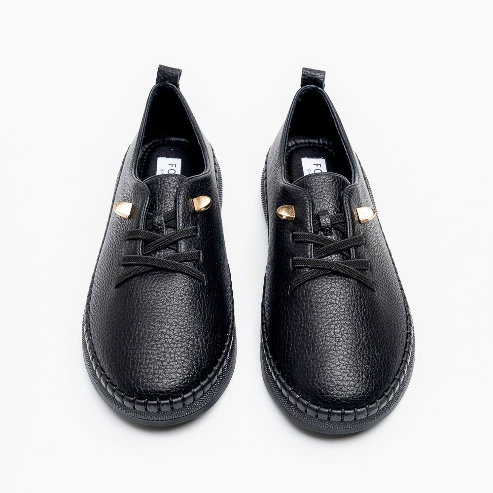 Zenvia Comfort - Black Lace Shoes - view 3