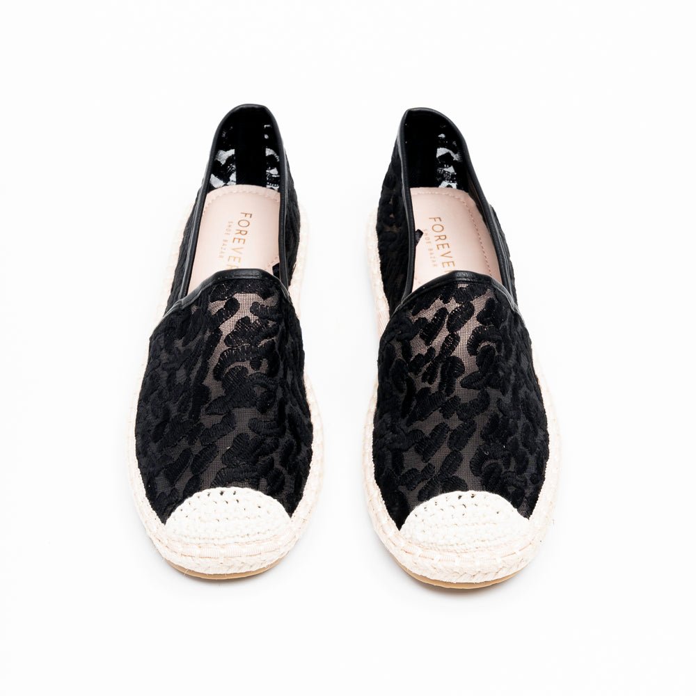 Blossom Lace Rope - Black Espradrilles - view 3