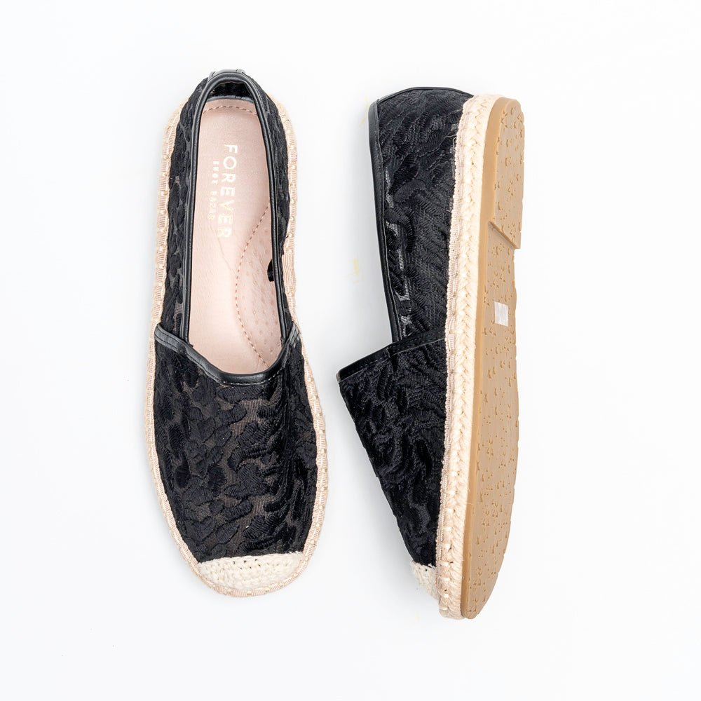 Blossom Lace Rope - Black Espradrilles - view 4