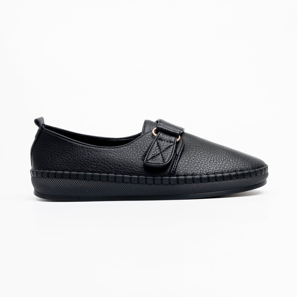 Midnight Quilt - Black Loafers