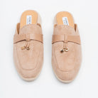 Santino Suede Mule Loafers - Khaki - view 3