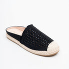 Azure Weave Resort Mules - Black - view 2