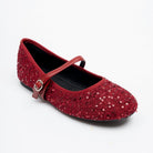 Scarlet Spark Mary Jane Flats - Maroon - view 2