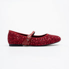 Scarlet Spark Mary Jane Flats - Maroon