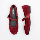 Scarlet Spark Mary Jane Flats - Maroon - view 4