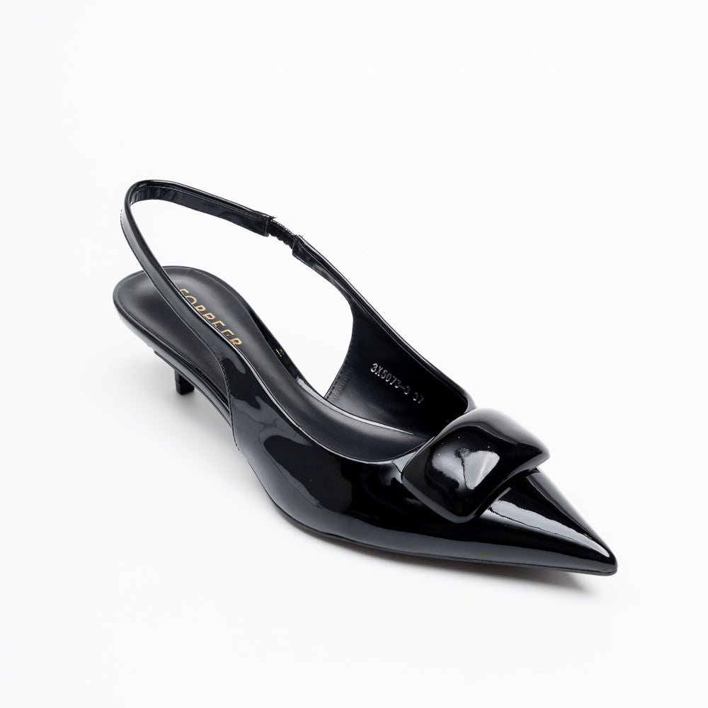 Gilded Vine - Black Casual Slingback - view 2