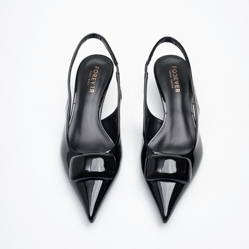 Gilded Vine - Black Casual Slingback - view 3