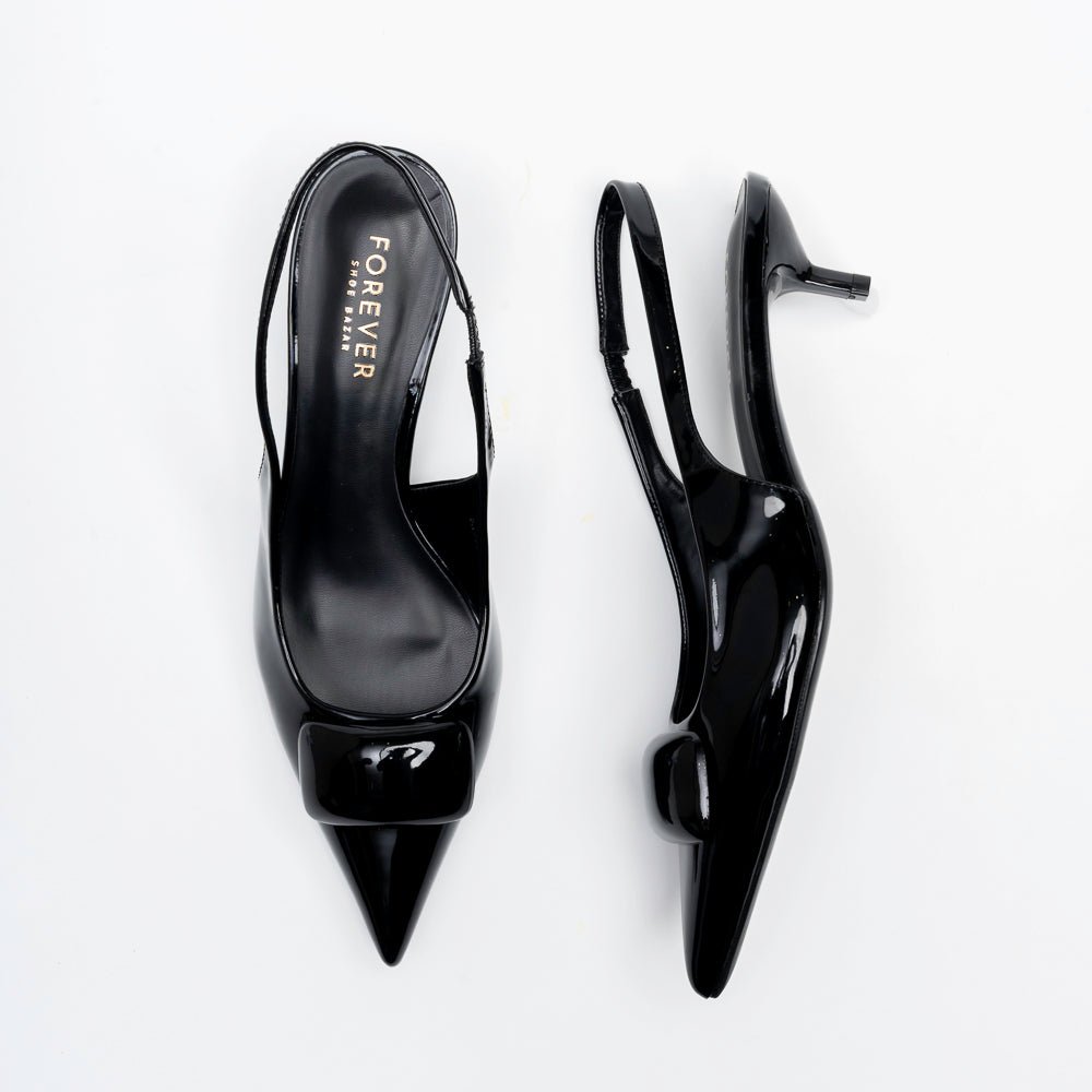 Gilded Vine - Black Casual Slingback - view 4