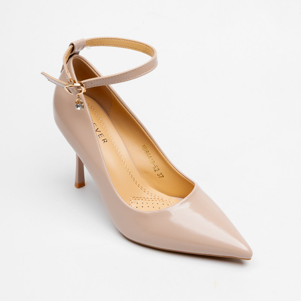Marseille Ankle-Strap Stiletto Pumps - Beige - view 2