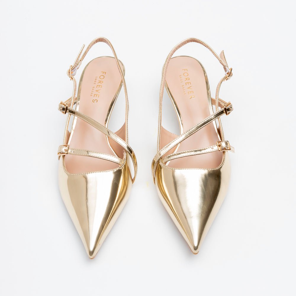 Aurum Criss Royale - Gold Casual Slingback - view 4