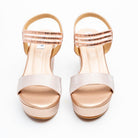 Aurielle Crystal Platform Wedges - Champagne - view 3