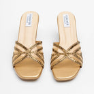 Gilded Mesh Dream - Antic Block Heel Slippers - view 5