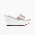 Crystal Glow - Silver Platform Heels - view 2